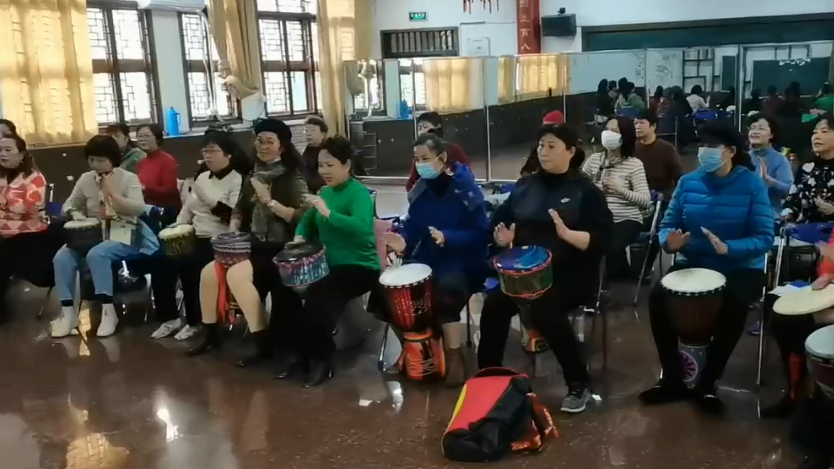 手鼓班现场教学
